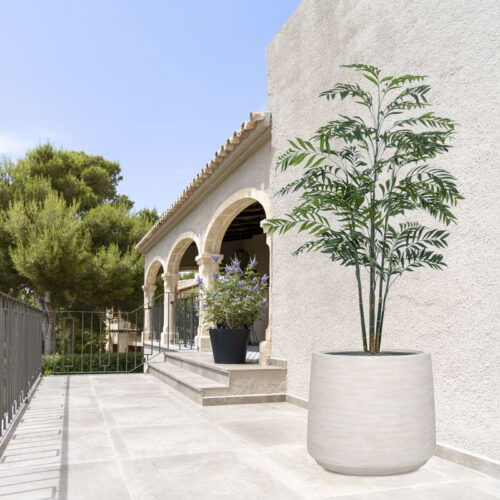 Grote BAMBOE PALM kunstplant kunstpalm 225cm