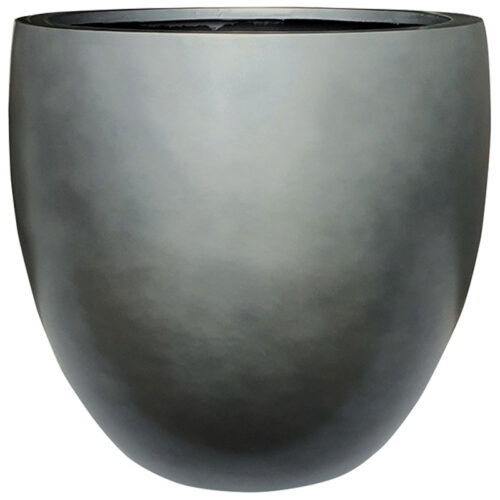 DUOO grote design bloempot zilver grijs blauw voor binnen 54cm breed