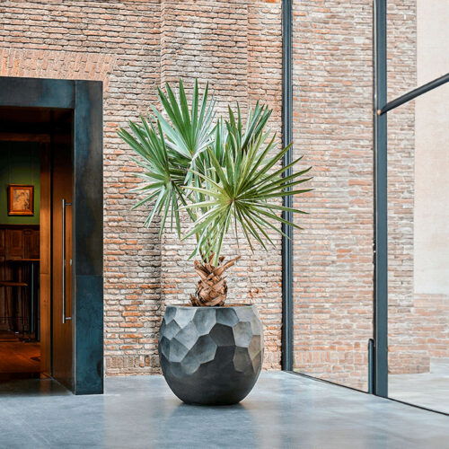 LUX XL design plantenbak bloempot groot antraciet zwart voor binnen 80cm breed