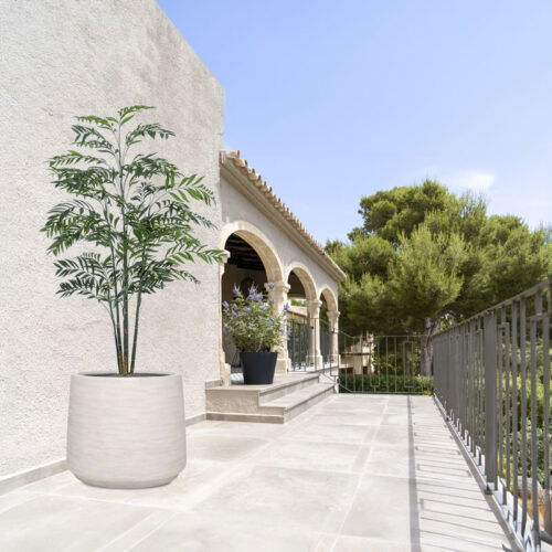 Grote BAMBOE PALM kunstplant kunstpalm 225cm