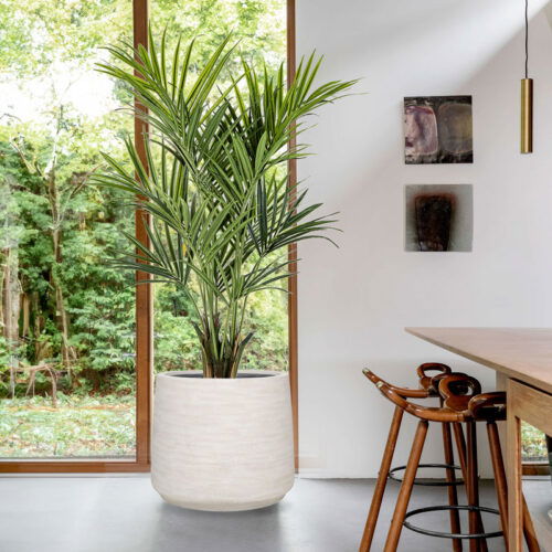 Grote KENTIA PALM kunstplant HQ Howea kunstpalm met echt hout 172cm