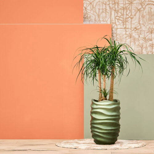 DUOO hoge vaas plantenpot groen groot design 88cm