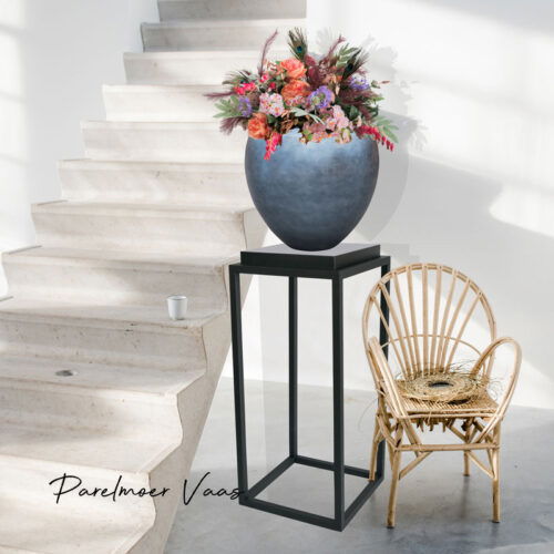 MAXIM grote design plantenbak plantenpot blauw 60cm breed