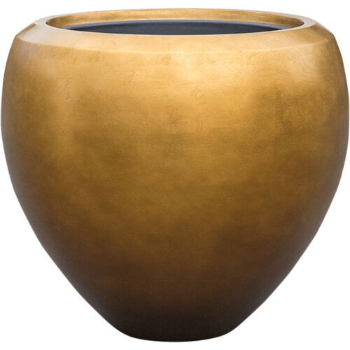 MAXIM grote goud brons design bloempot vaas 50cm breed