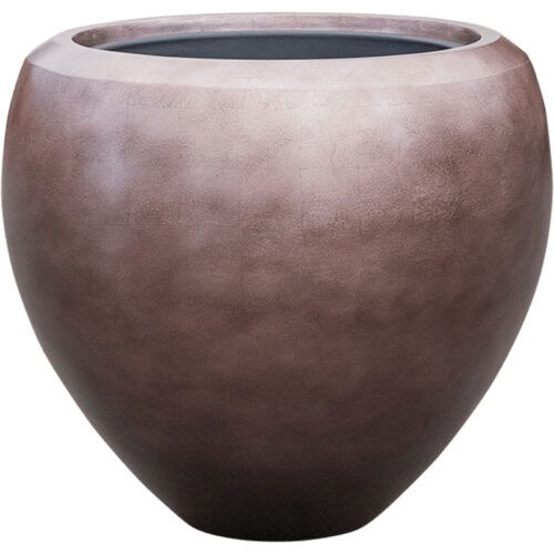 MAXIM grote taupe brons design bloempot vaas 50cm breed