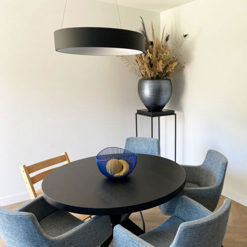 MAXIM grote design plantenbak plantenpot blauw 60cm breed