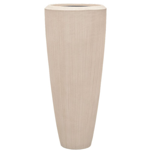 NICAA grote crème witte bloempot vaas voor binnen 120cm