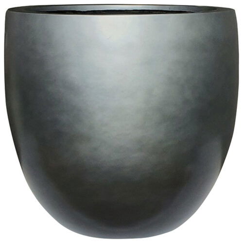 DUOO hoge design bloempot zilver grijs blauw voor binnen 70cm breed