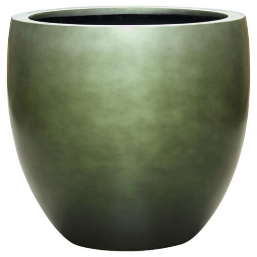 DUOO grote design bloempot groen voor binnen 54cm breed