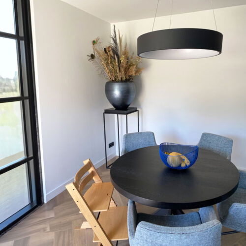 MAXIM grote design plantenbak plantenpot blauw 60cm breed