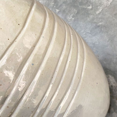 ADESS crème wit gouden plantenbak groot design voor buiten 80cm