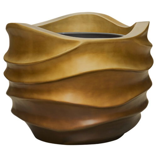 DUOO design plantenbak bloempot goud brons 62cm breed