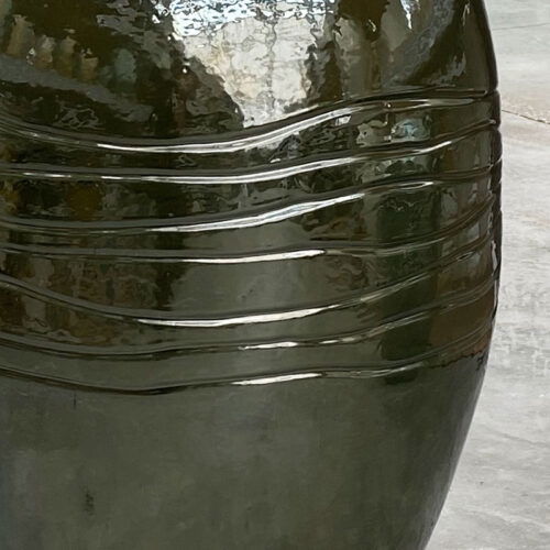 ADESS olijfgroene bloempot groot design voor buiten 67cm