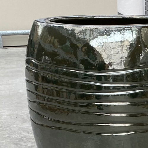 ADESS olijfgroene bloempot groot design voor buiten 67cm