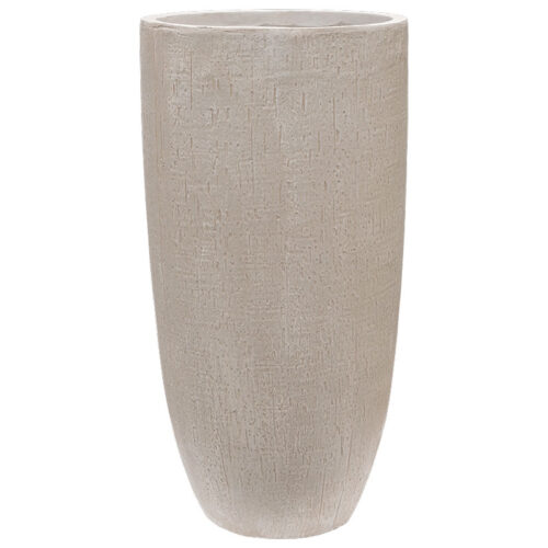 FUNDO hoge bloempotten voor buiten beige grijs 62cm