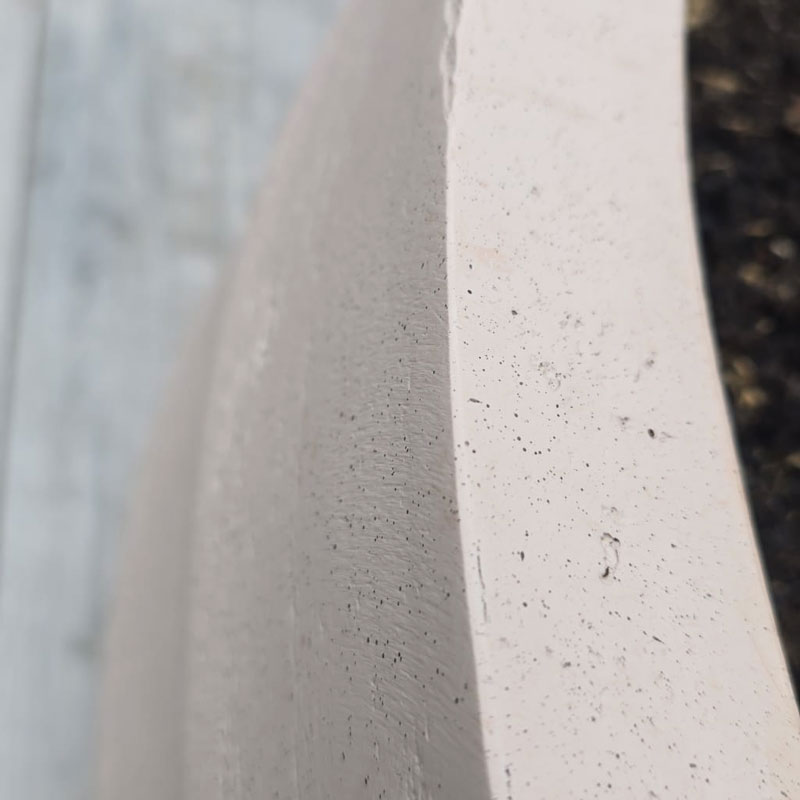 BORDO XL grote beige plantenbak bloempot groot design voor buiten 94cm breed
