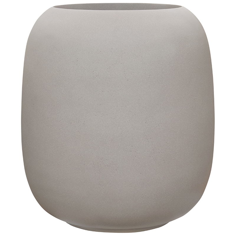 DOLIUM grote beige grijze bloempot plantenbak voor buiten 73cm