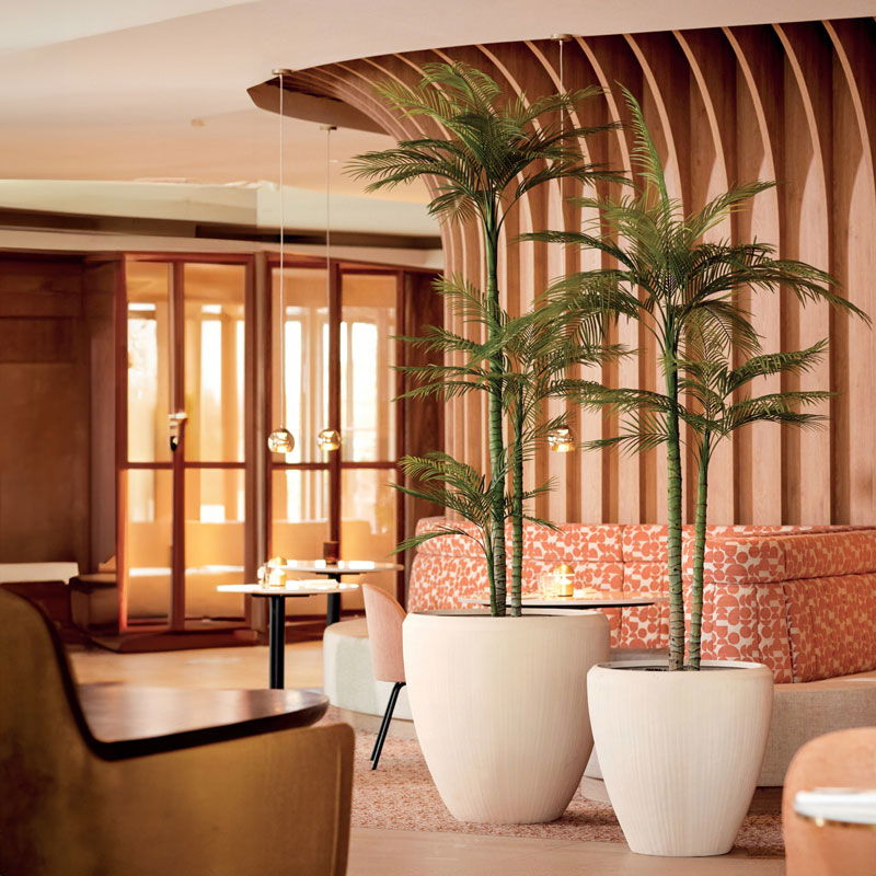 NICAA roomwitte bloempot plantenpot voor binnen 40cm