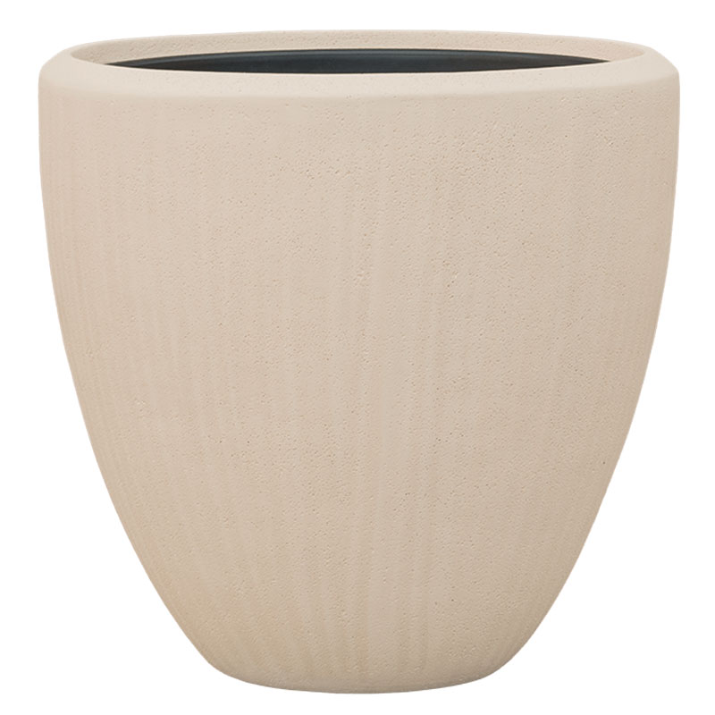 NICAA roomwitte bloempot plantenpot voor binnen 40cm