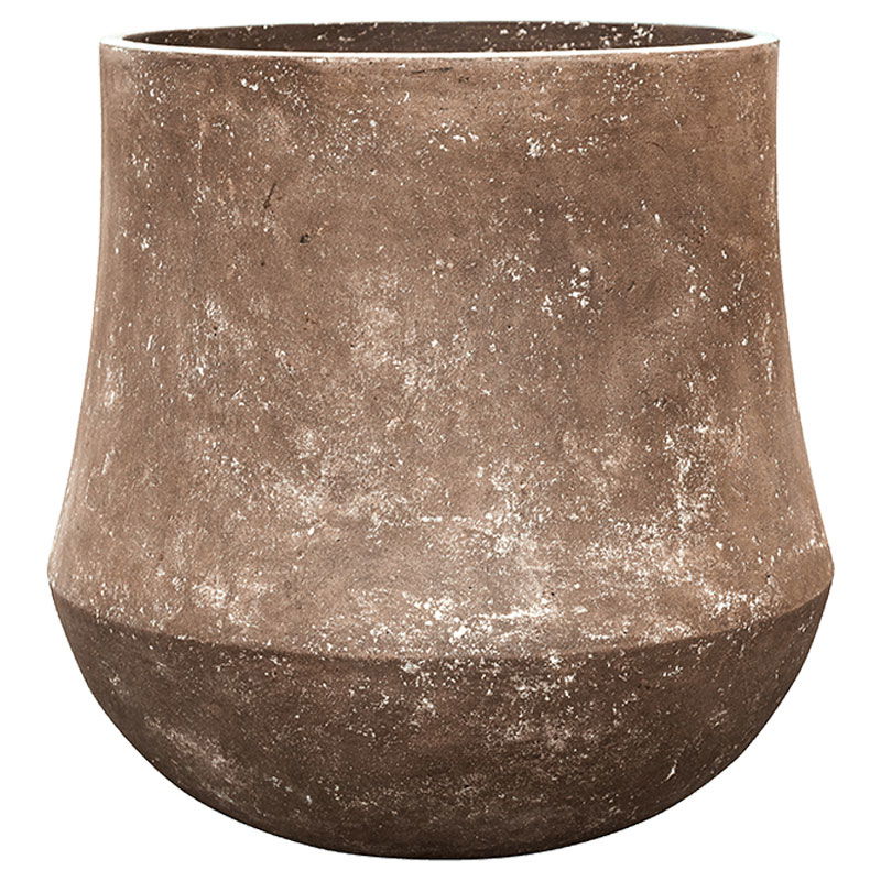 COATY hoge brons bruine bloempot plantenbak design voor buiten 62cm