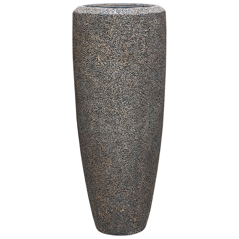 CALLI bloempot vaas hoog design voor binnen beton grijs 90cm