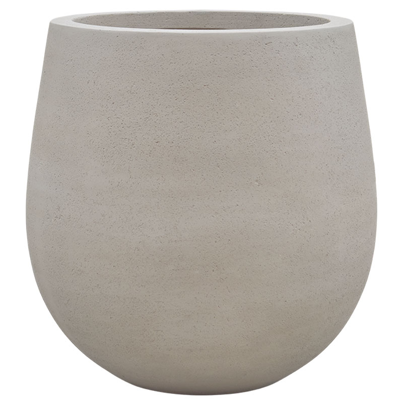 VADAA greige grijs beige plantenbak bloempot natuursteen voor binnen 44cm