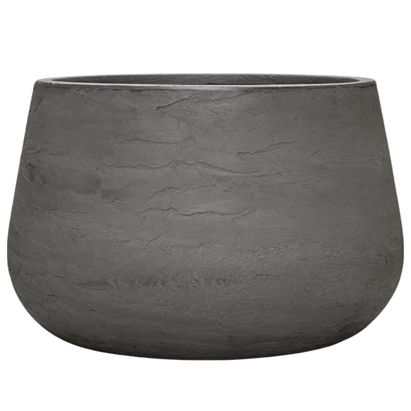 MARIN grote grijze bloembak plantenbak voor buiten 70cm breed