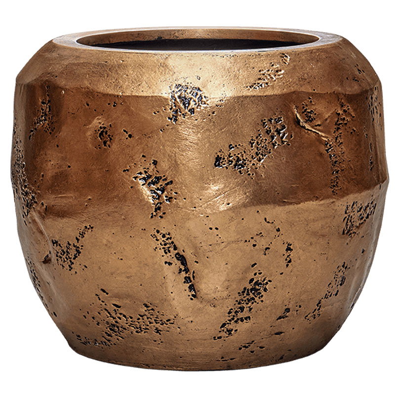 OPUS plantenbak bloempot koper brons metallic voor binnen 50cm breed