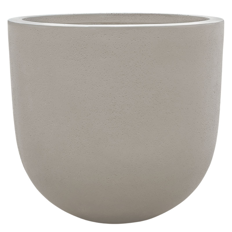 VADAA plantenbak bloempot natuursteen grijs beige voor binnen 45cm breed