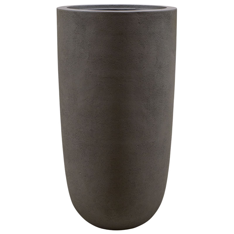 VADAA XL vaas bloempot groot en hoog design brons bruin voor binnen 90cm