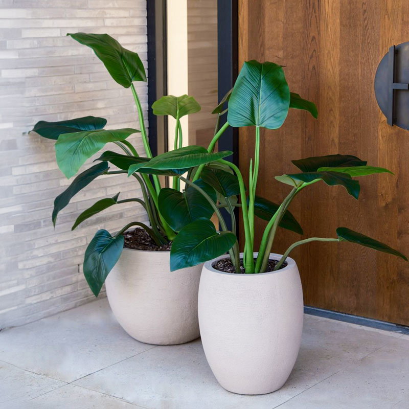 ALOCASIA CALIDORA olifantsoor grote kunstplant nep plant 120cm