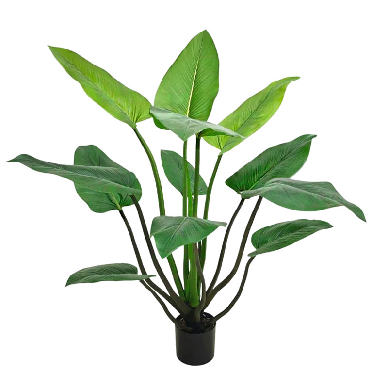 ALOCASIA CALIDORA olifantsoor grote kunstplant nep plant 120cm