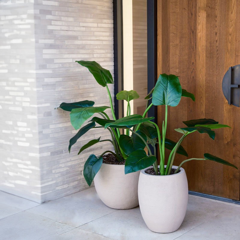 ALOCASIA CALIDORA olifantsoor grote kunstplant nep plant 120cm