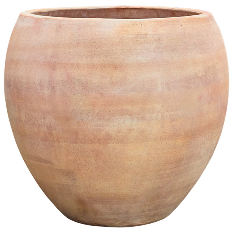 TERRACOTTA grote bloempot aardewerk plantenbak bloembak voor buiten 65cm breed