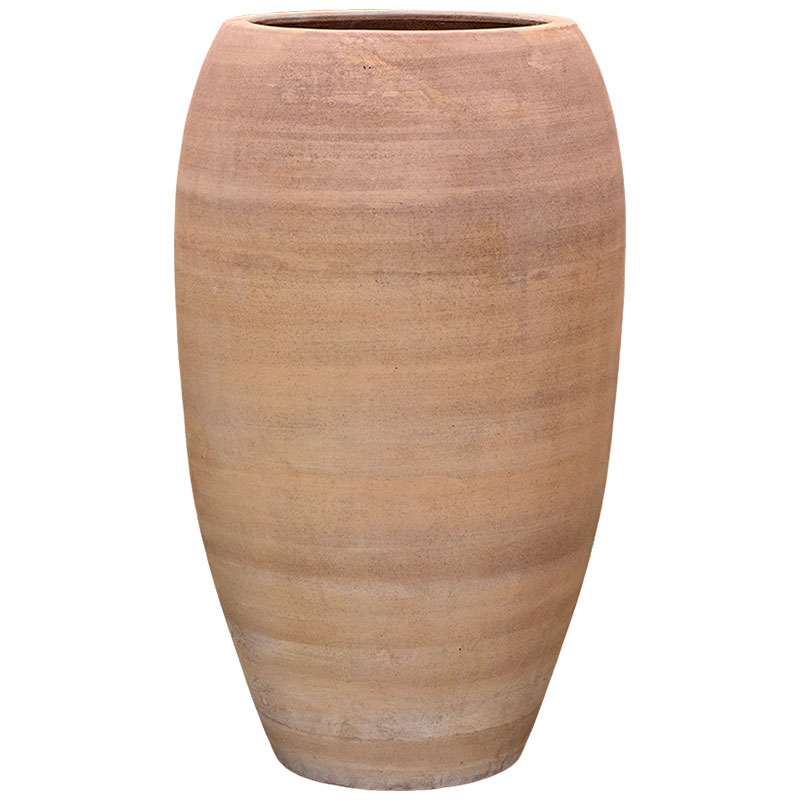 TERRACOTTA hoge bloempot vaas aardewerk plantenpot voor buiten 75cm