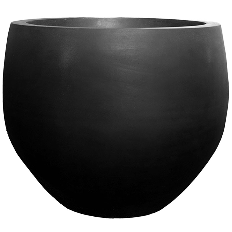 DAMAR design XXL bloempot plantenbak bloembak mat zwart 112cm breed