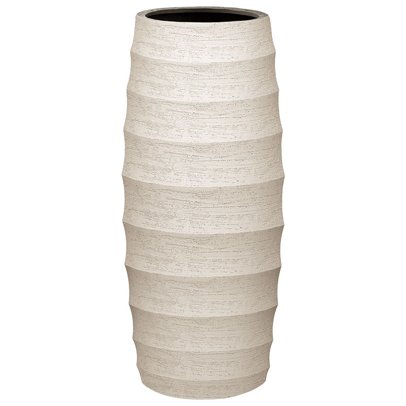 BORDO grote beige bloempot vaas hoog en hoog beton design voor buiten 110cm