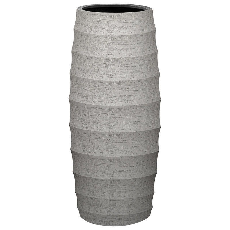 BORDO grote grijze bloempot vaas hoog en hoog beton design voor buiten 110cm