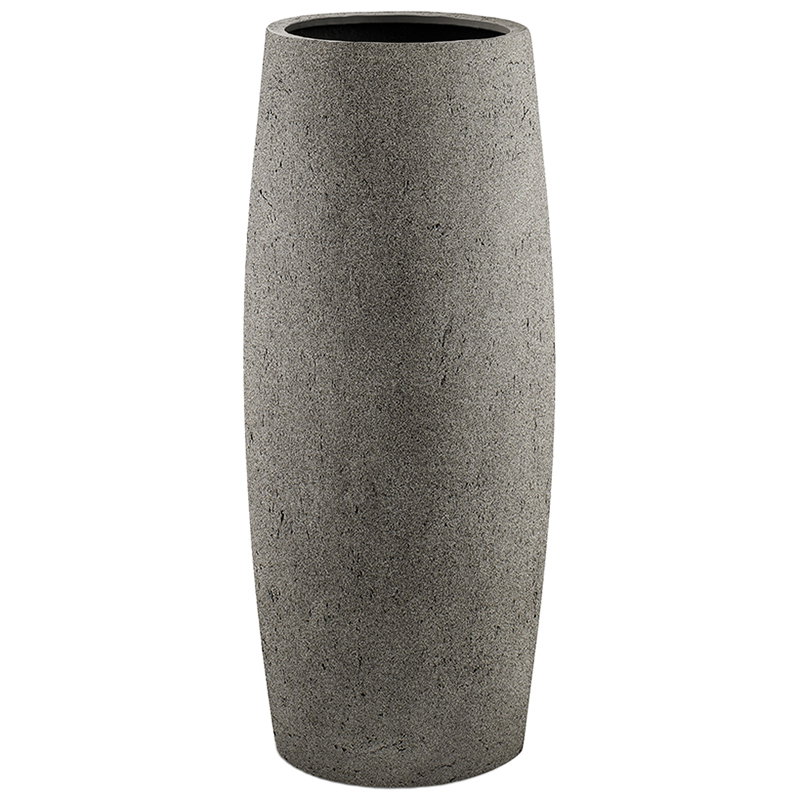 DARAA hoge bloempot vaas licht grijs beton hoog design voor buiten 90cm
