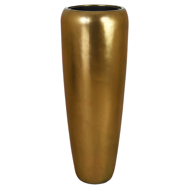 ROSII hoge brons gouden bloempot vaas hoog messing design voor binnen 97cm