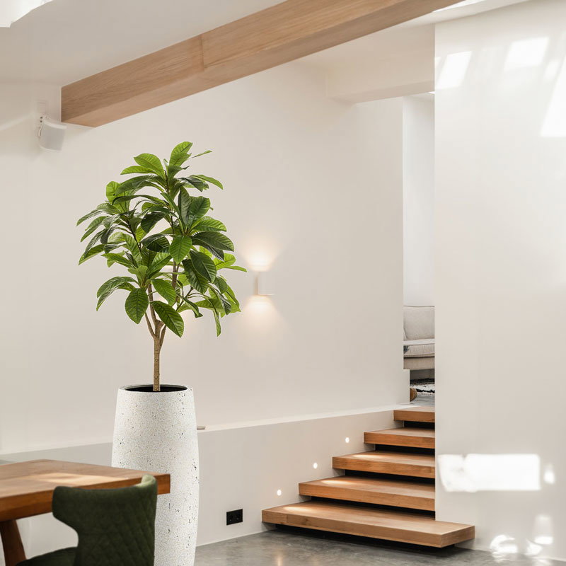 DARAA hoge witte bloempotten vazen set hoog arty design 70 & 90cm