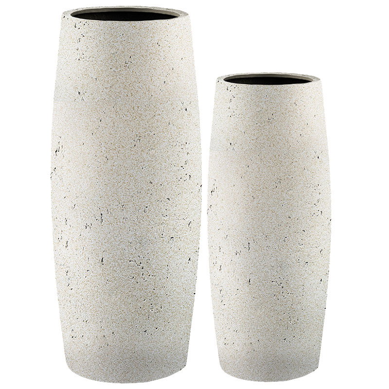 DARAA hoge witte bloempotten vazen set hoog arty design 70 & 90cm