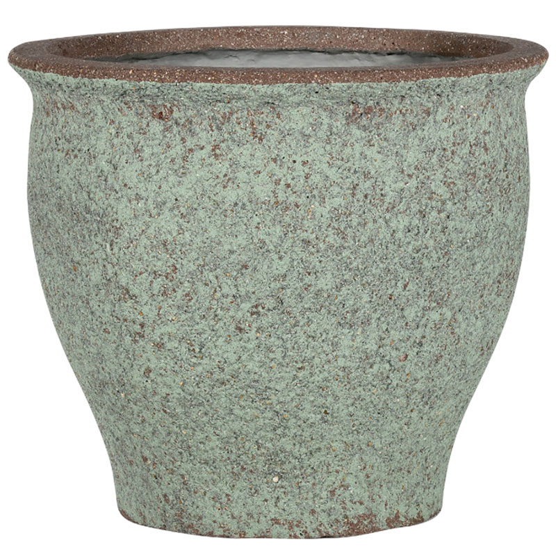 OLIVOO Ibiza mintgroene bloempotten plantenpotten set kruik design 42cm breed