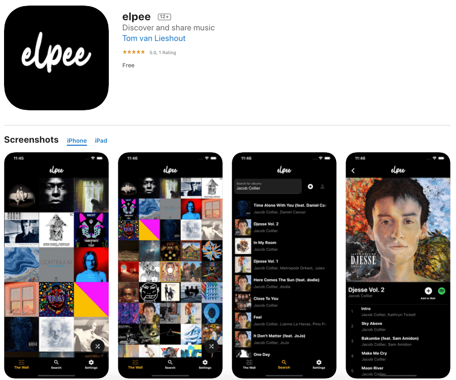Elpee-music-app