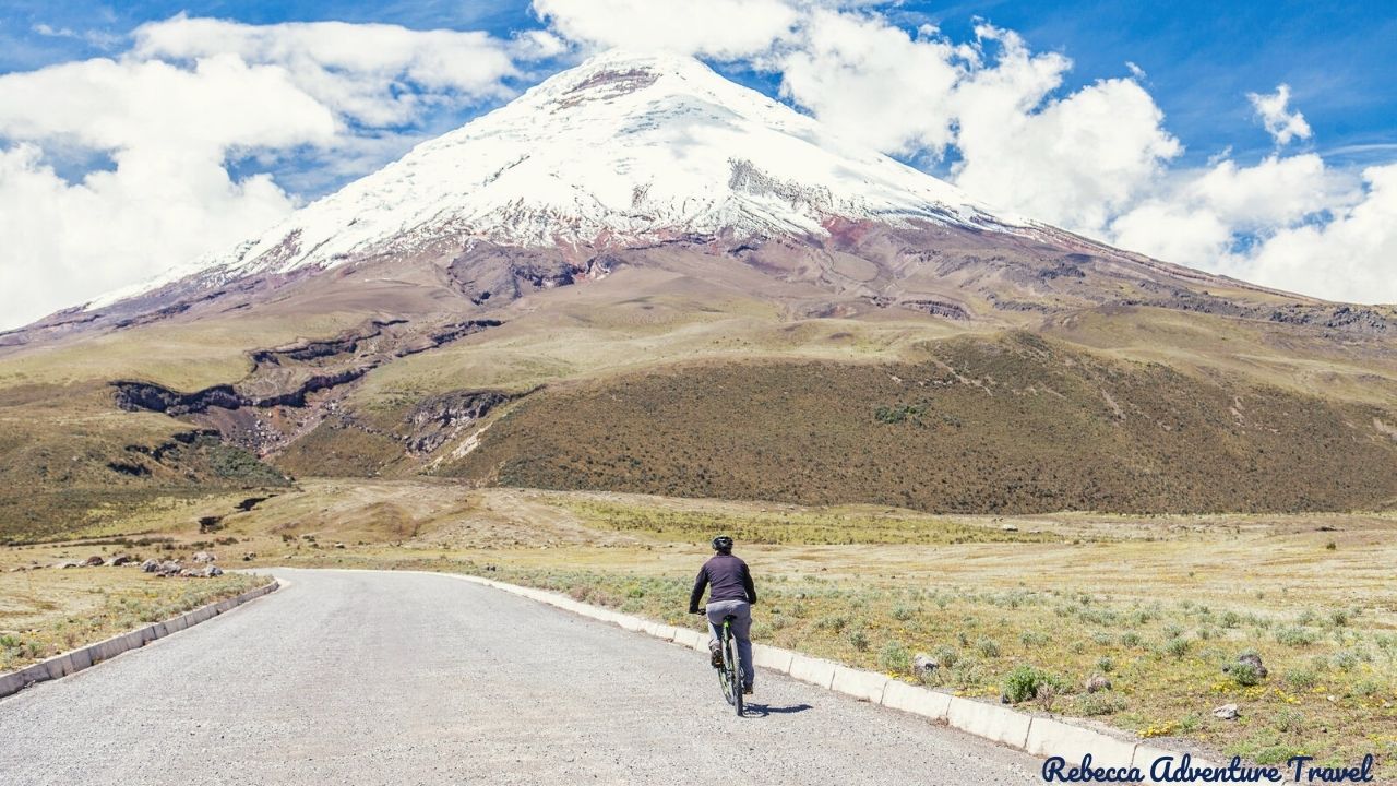 Biking in the Cotopaxi National Park