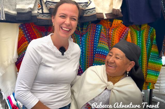 Rebecca in Otavalo.