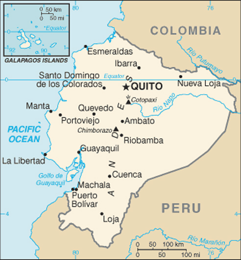 Ecuador Map - Ecuador Welcome Package