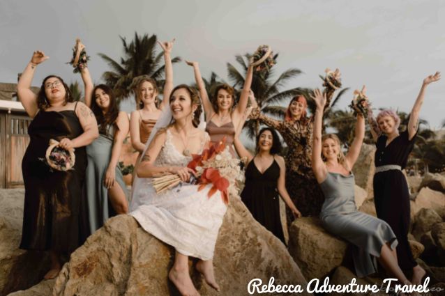 Wedding celebration on the Galapagos.