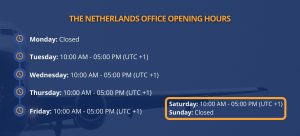 Netherlands horario