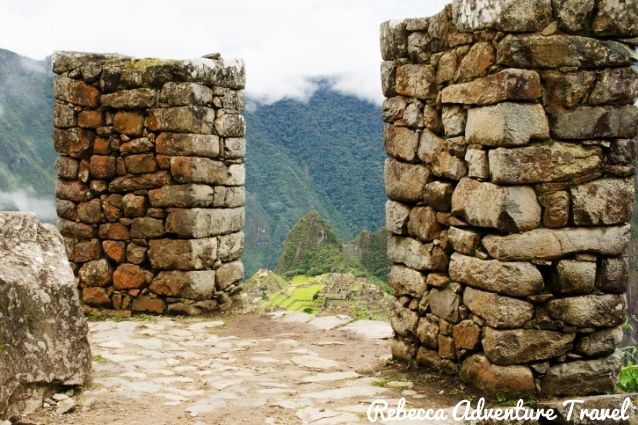 Entrance to Machu Picchu.